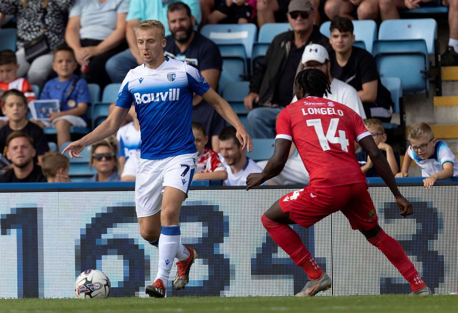 Gillingham manager Neil Harris hopes George Lapslie will be back available this week Picture: @Julian_KPI