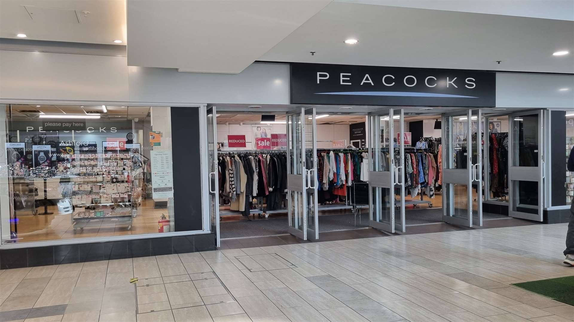 Peacocks in Ashford's County Square shopping centre will close this month