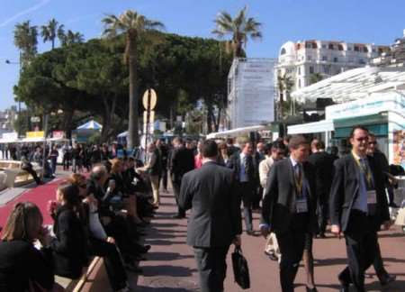 MIPIM delegates take a stroll along La Croisette, Cannes.