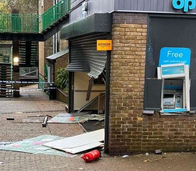 Co-op in The Row, New Ash Green, had to shut after the break-in