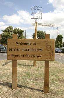 High Halstow sign
