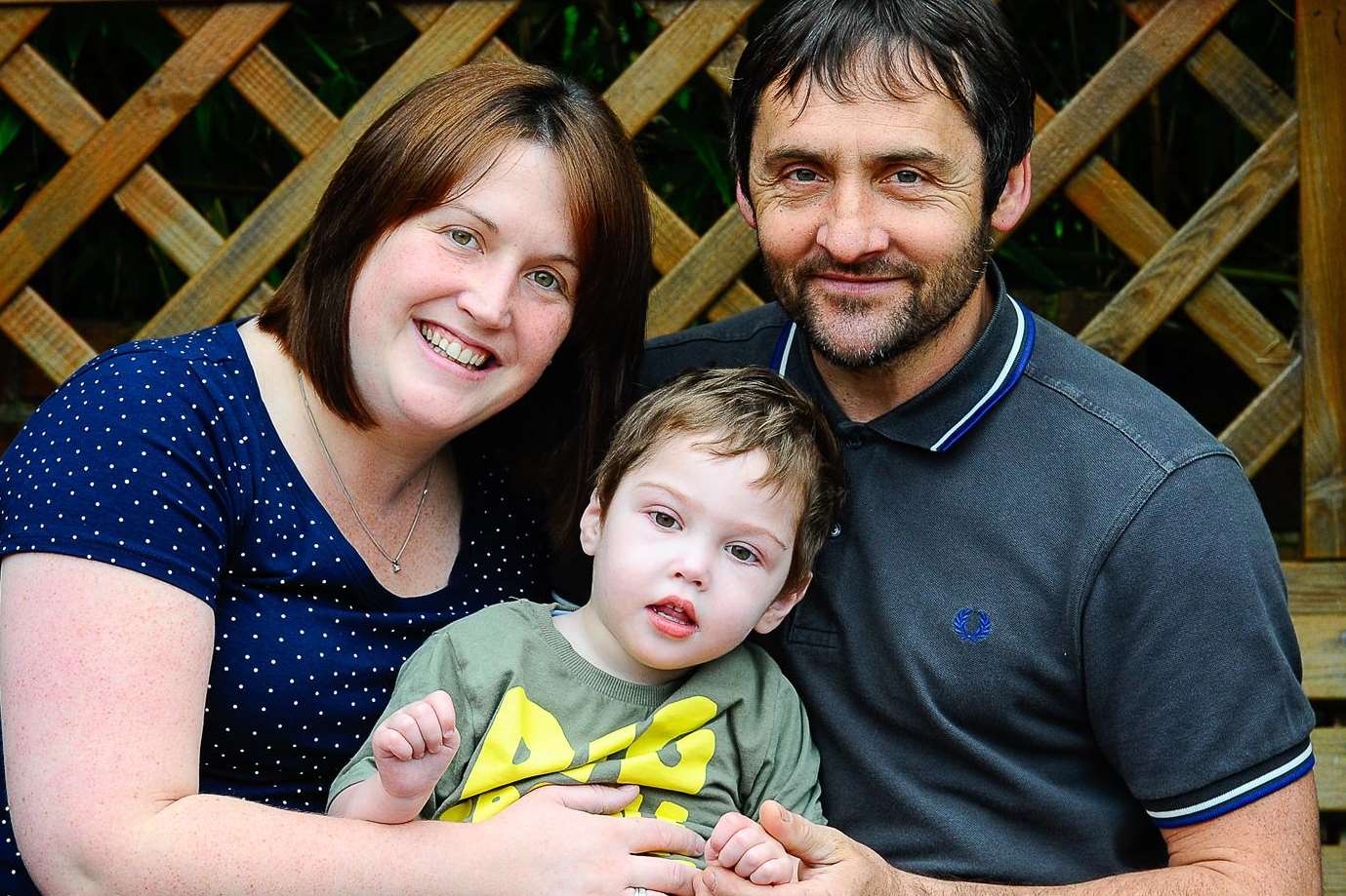 Debbie Chapman, David Page and their son Archie