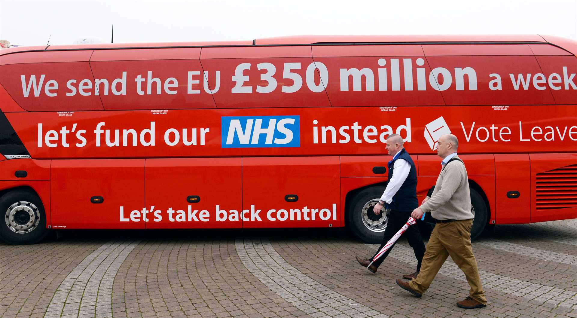 The controversial Brexit bus (Stefan Rousseau/PA)