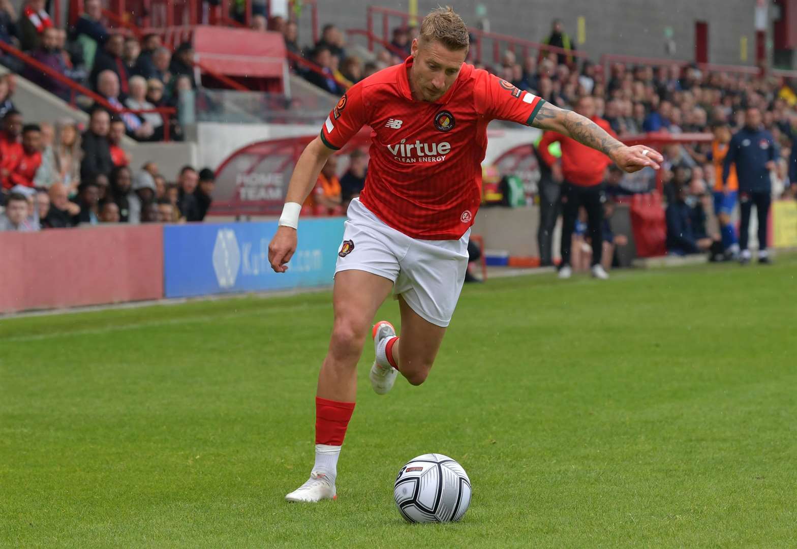 Ebbsfleet's Lee Martin admitted he hears the stick fans have given him this season. Picture: Keith Gillard