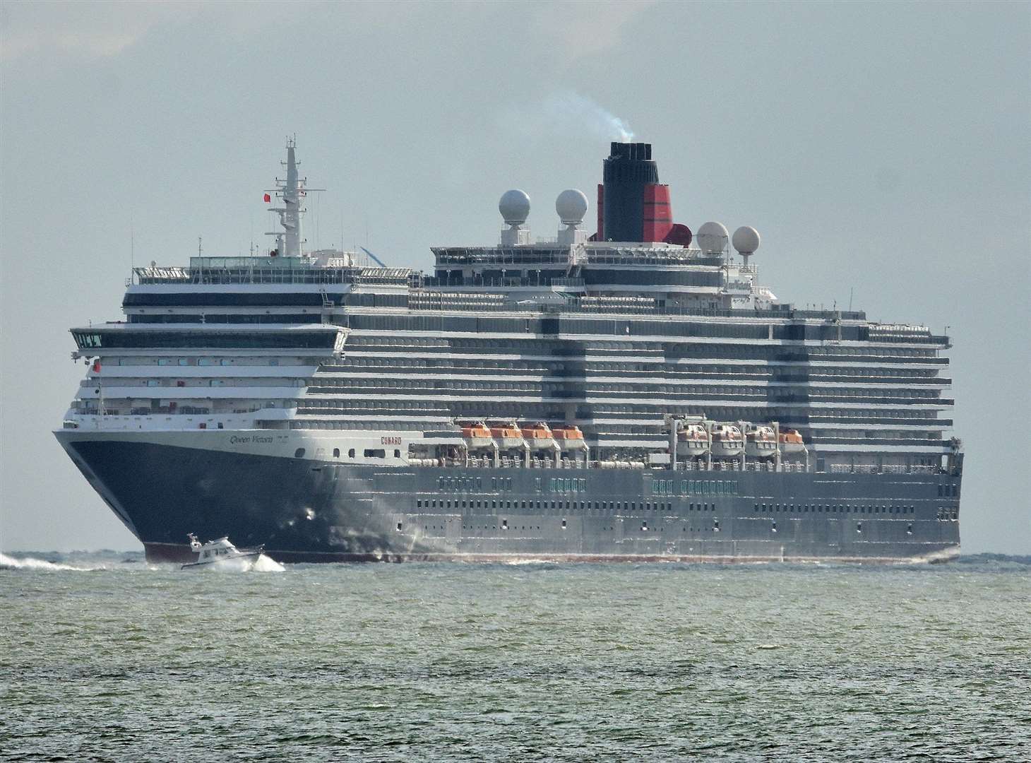 The huge cruise ship moored up off Thanet. Pic: @jason_photos