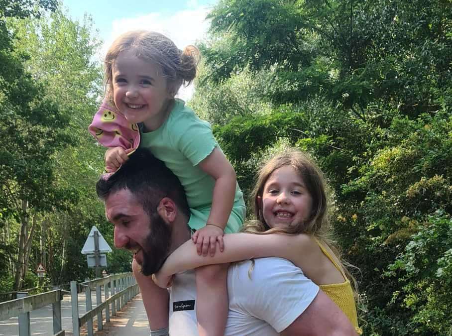 Spencer is hoping to make more memories with his two daughters. Picture: Hollie Read