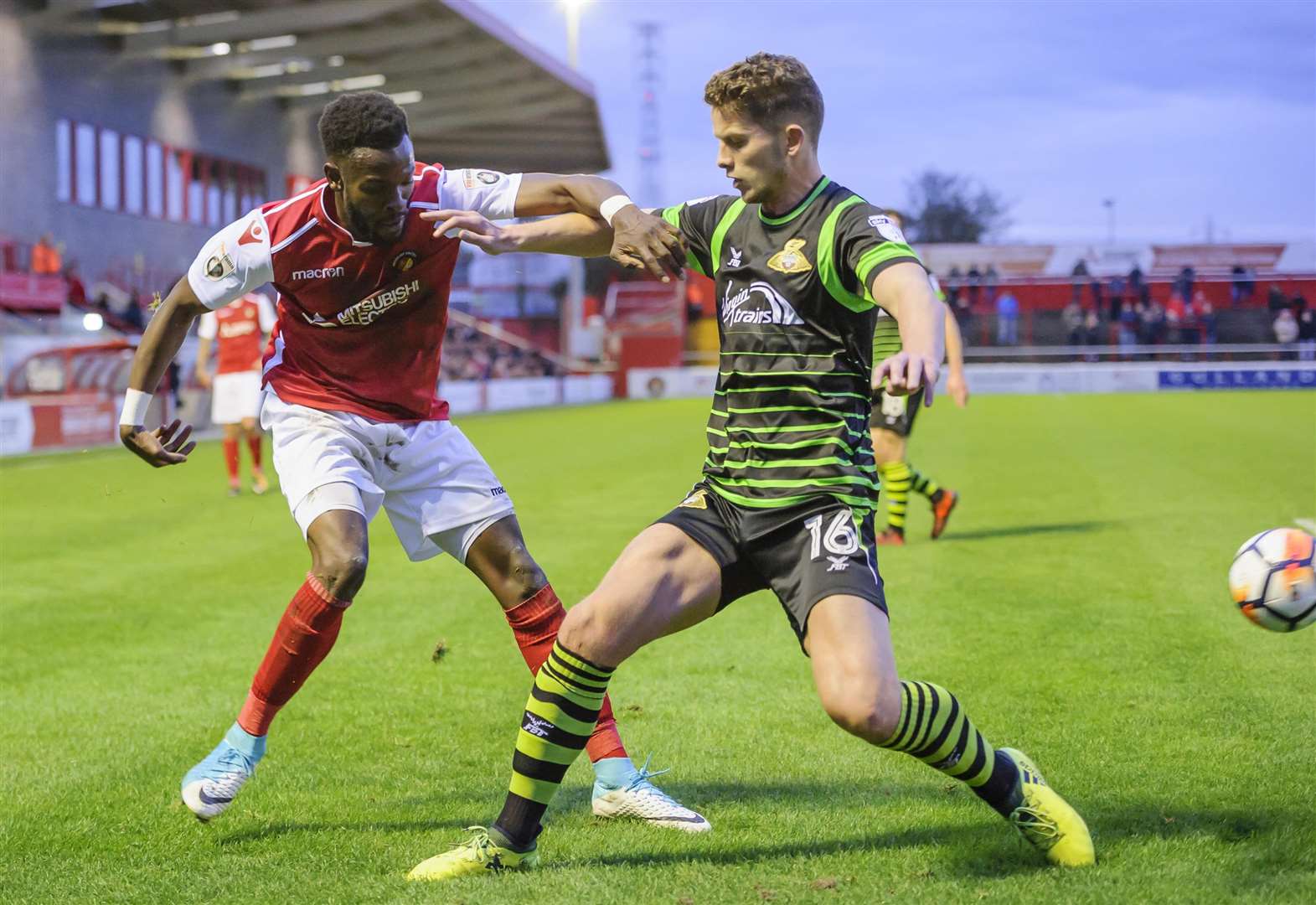 Former Gills loanee Jordan Houghton in action for Doncaster at Ebbsfleet United in the FA Cup Picture: Andy Payton