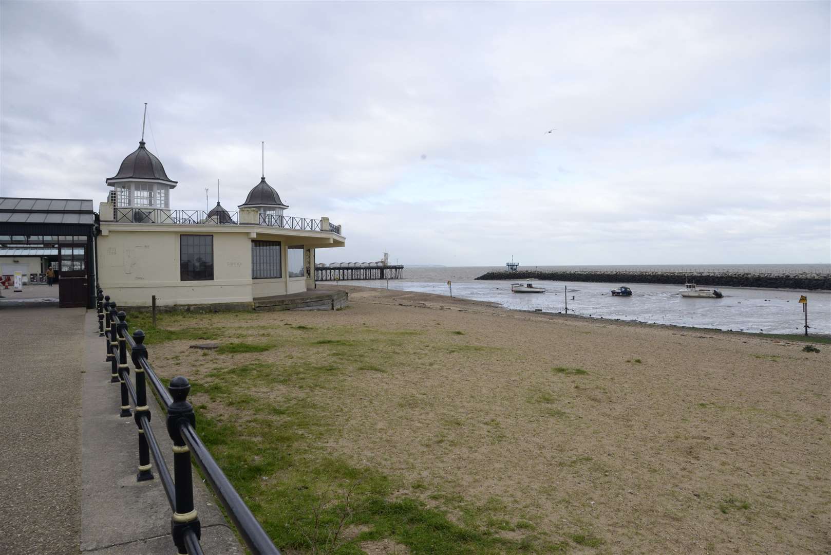 The area of beach and harbour to the east of the Central Bandstand which will be part of the proposed redevelopment of Herne Bay seafront. Picture: Chris Davey