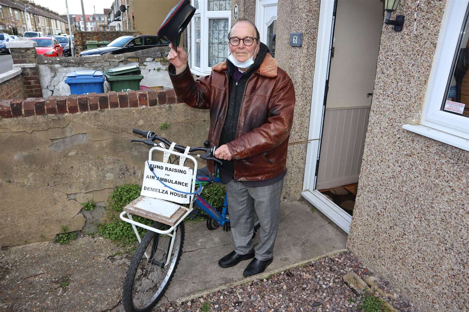 Whistling postman Dale Howting at his home in Goodnestone Road, Sittingbourne, after his takings had been stolen