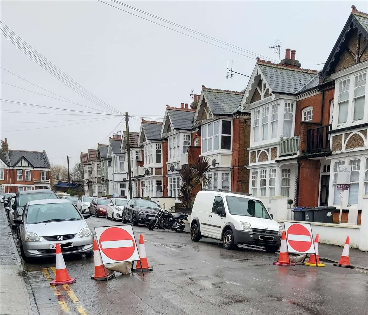 The one-way system in Canterbury Road, Herne Bay. Picture: Twitter/Police in Canterbury (31337015)