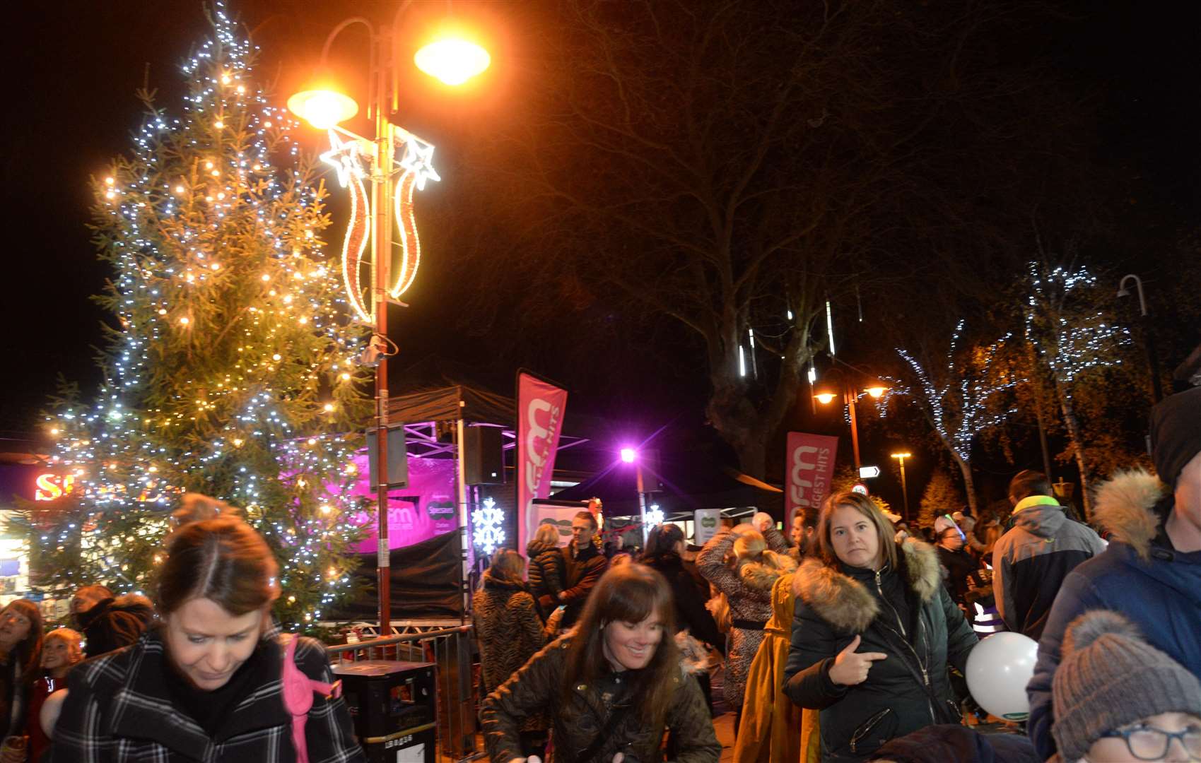 The Christmas lights switch-on in Rainham last year. Picture: Chris Davey.