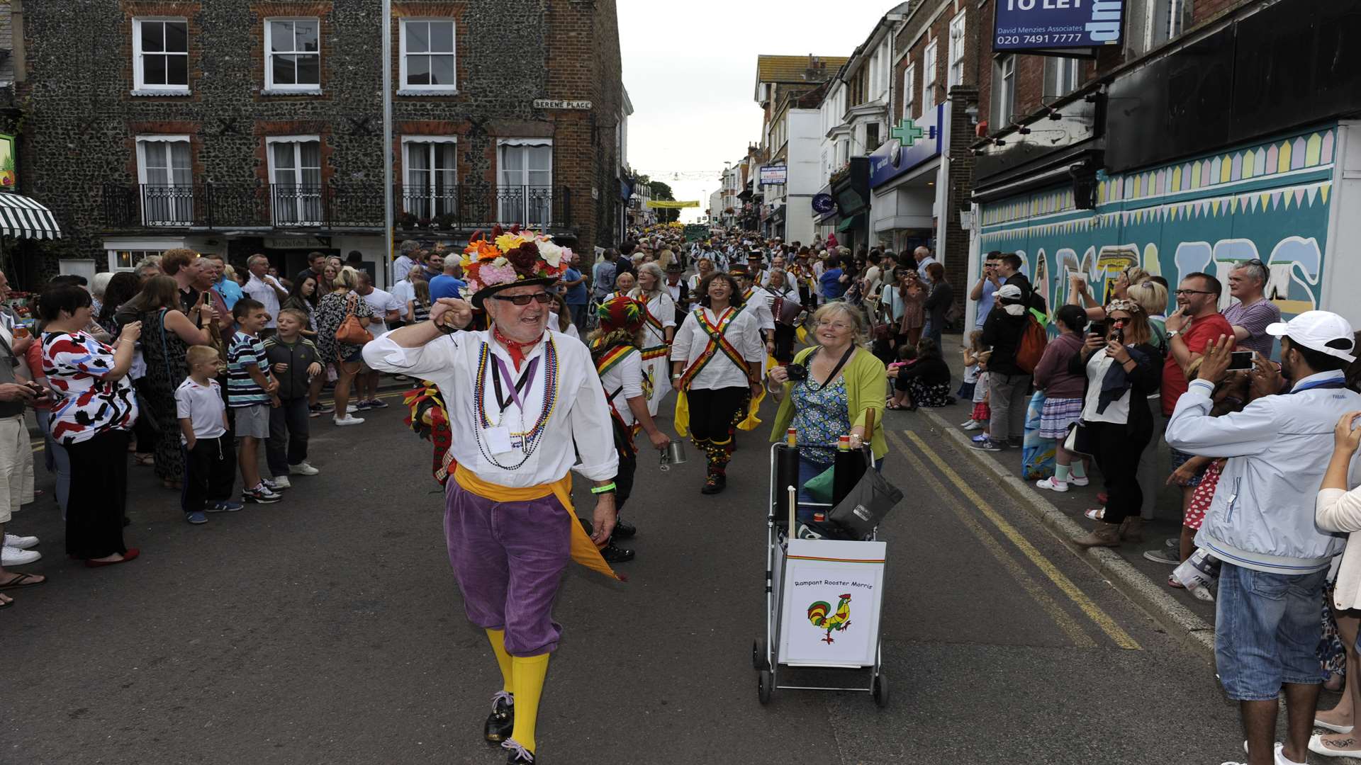 The opening parade of Broadstairs Folk Week last year