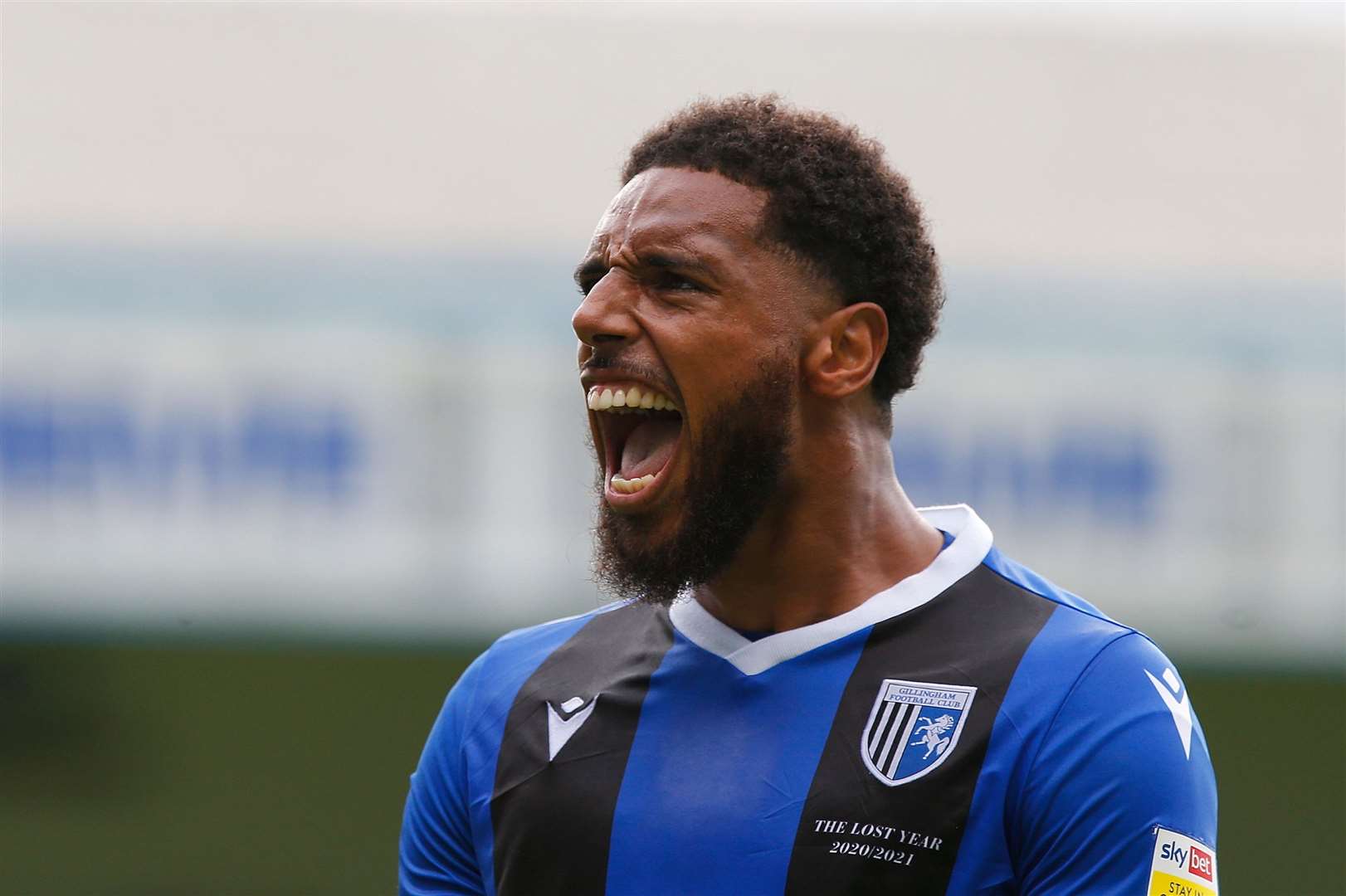 Vadaine Oliver scores infront of Gills fans for the first time Picture: Andy Jones