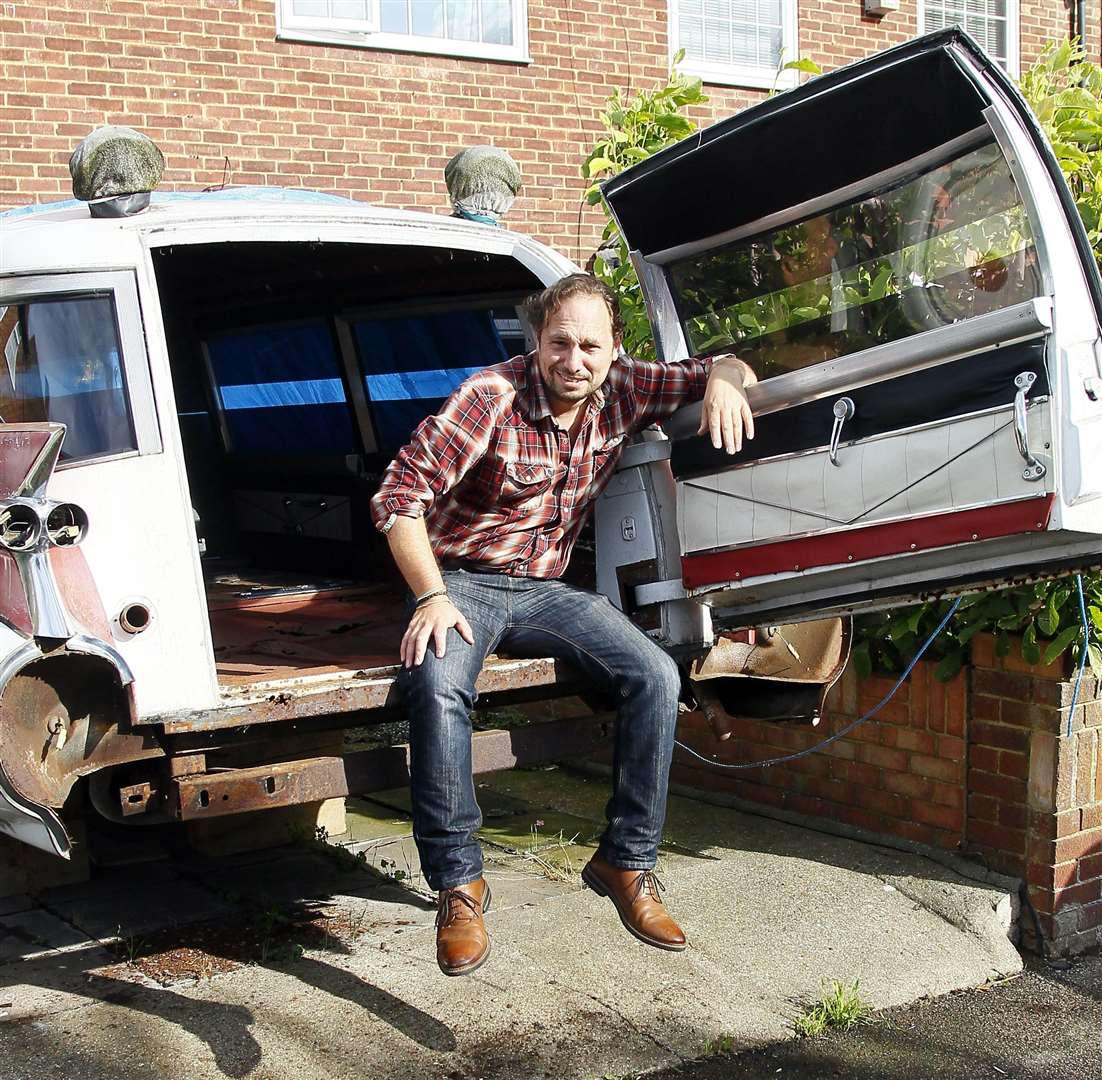 Ross Hutchinson and his iconic vehicle