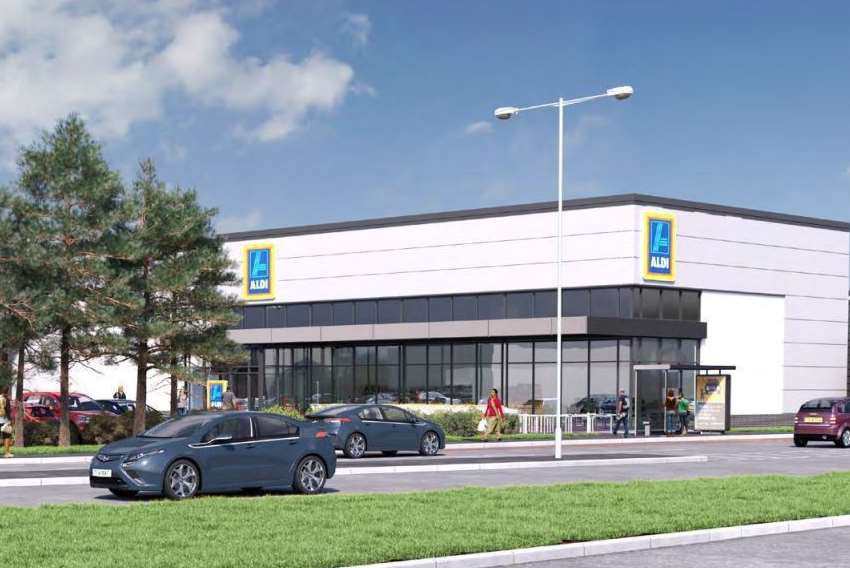 Aldi is planned for the retail park