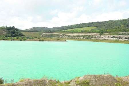 The lake at the former Halling cement works