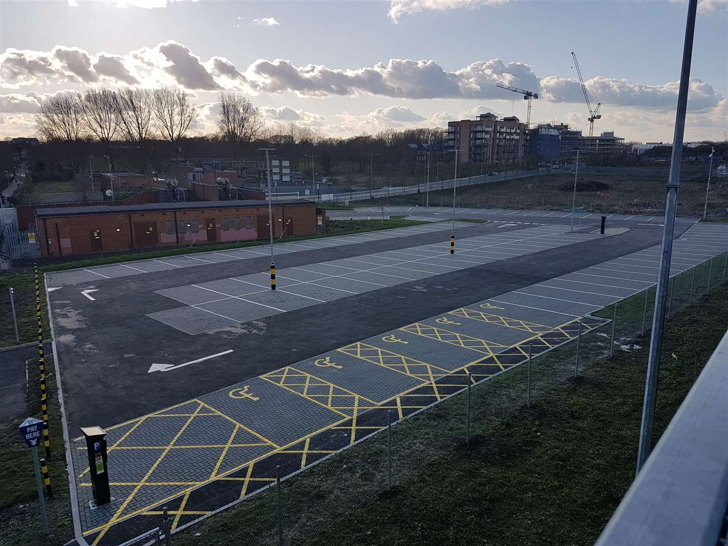 Despite opening on Monday, the Victoria Road Car Park is empty