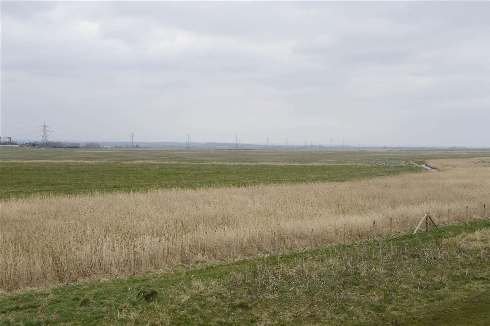 Seasalter Proposed Solar Farm on Cleve and Graveney Marshes.London Array Sub Station and the MarshesPicture: Paul Amos (1221380)