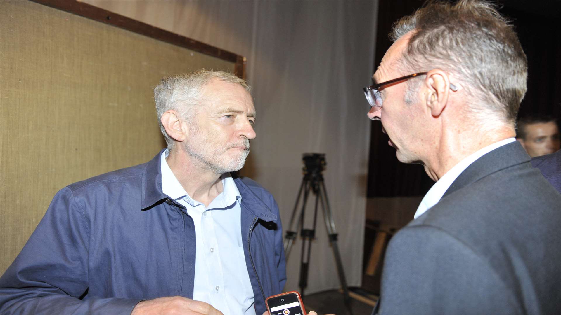Jeremy Corbyn speaks to KM Group political editor Paul Francis