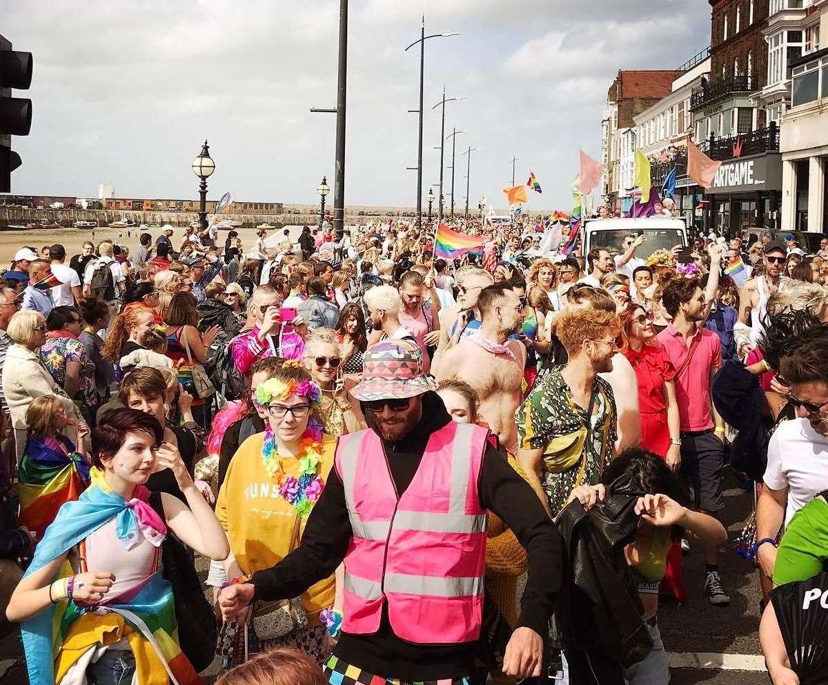 Record numbers turned out for the Margate Pride parade in 2019. Picture: Margate Pride