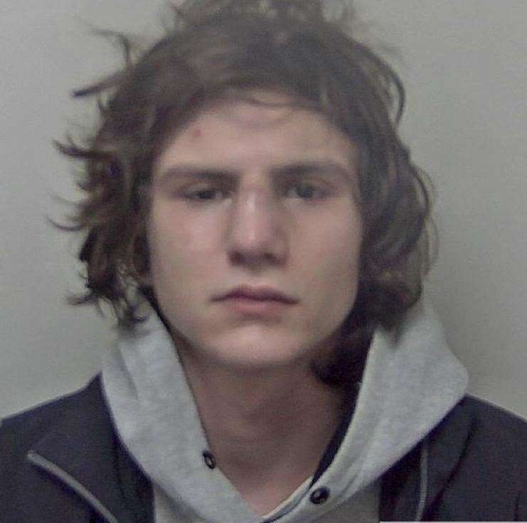 Rhys Brown, from Ramsgate, posted a picture of a bloodstained trainer on Snapchat after a vicious attack on a boy. Picture: Kent Police
