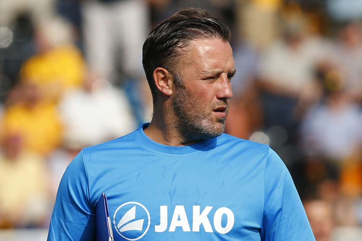 Stones boss Jay Saunders says the pressure is on to beat North Ferriby Picture: Andy Jones