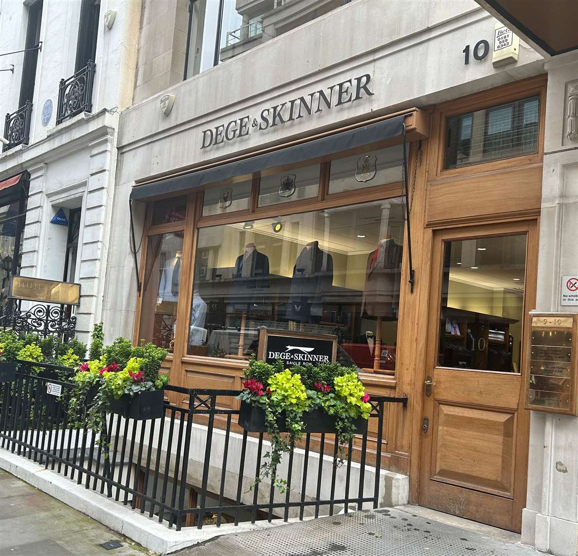 Dege & Skinner, No 10 Savile Row - established in 1865