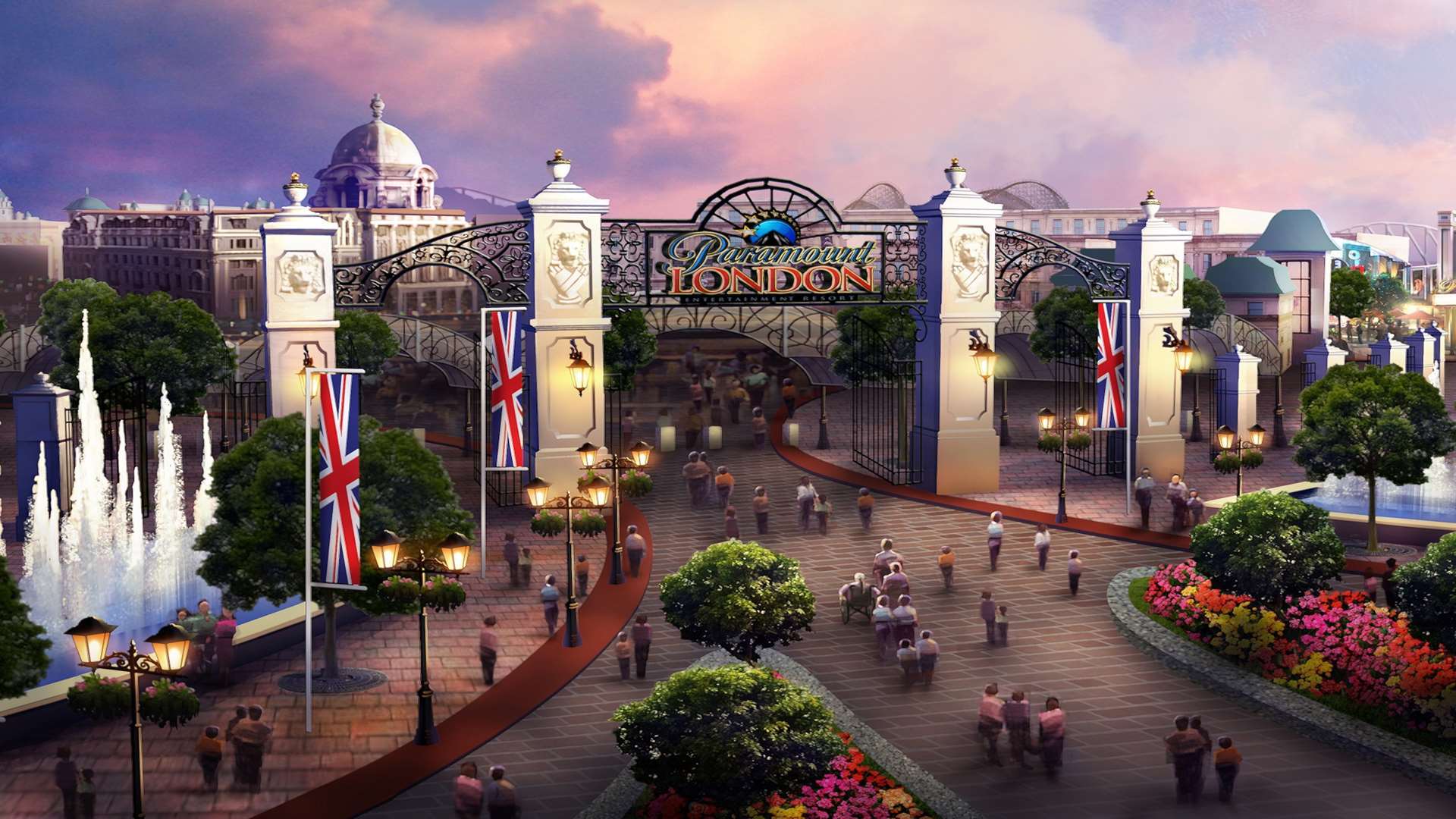 An artist's impression of plans for the London Paramount entertainment resort