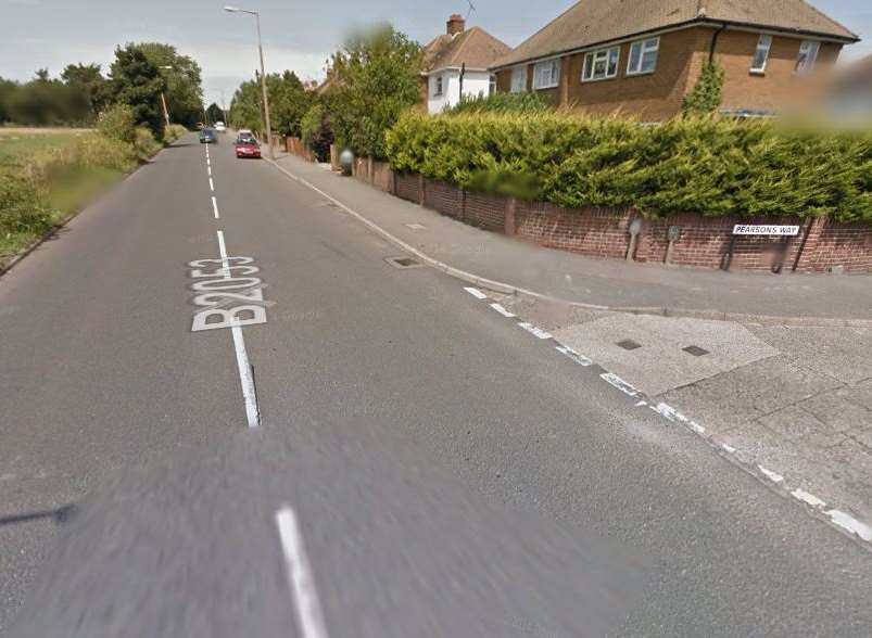 The boy was hit by a car in Northdown Hill in Broadstairs. Picture: Google Street View
