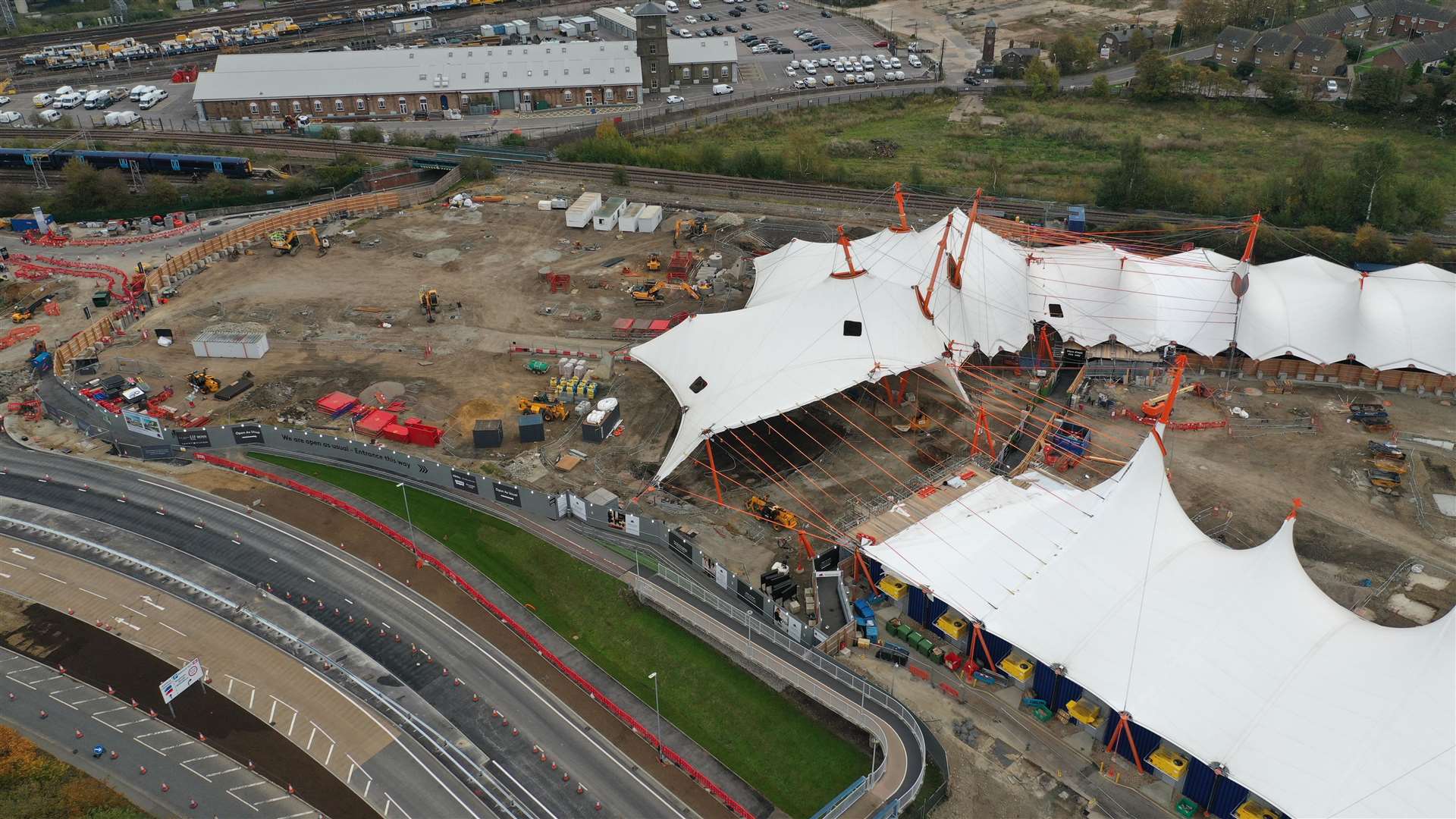 Part of the tented structure above the former food court has gone. Picture: Vantage Photography / info@vantage-photography.co.uk