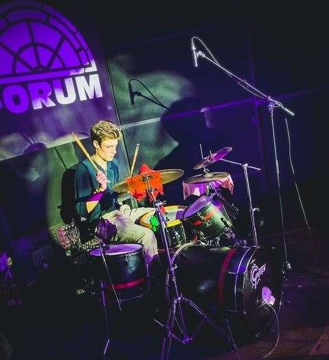 Forum co-founder Jason Dormon's son Jacob on stage at the Tunbridge Wells venue