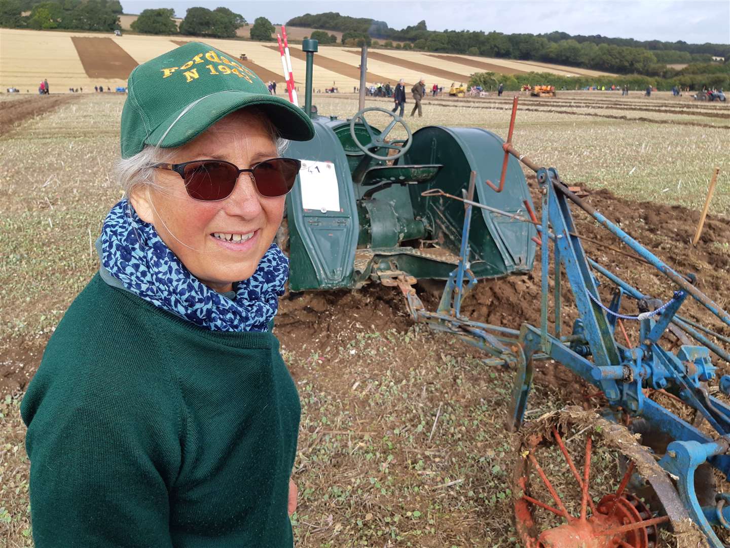 Kate Page with her 1943 tractor
