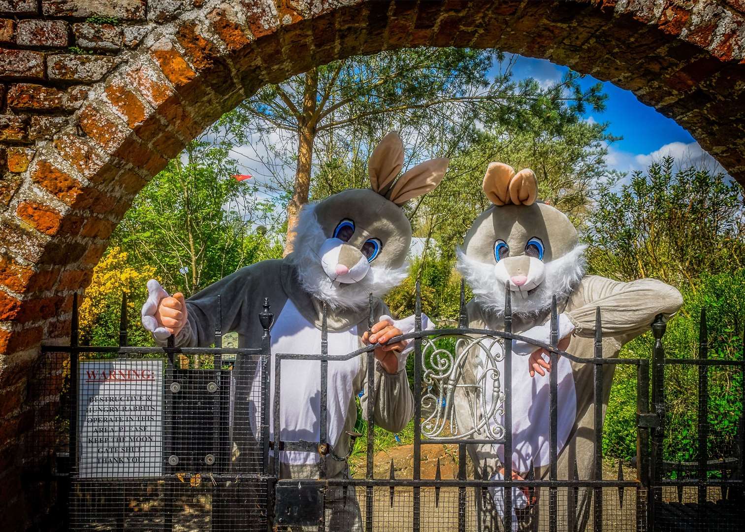 Meet the friendly Easter characters at Lullingstone Castle.  Photo: Alan Graham