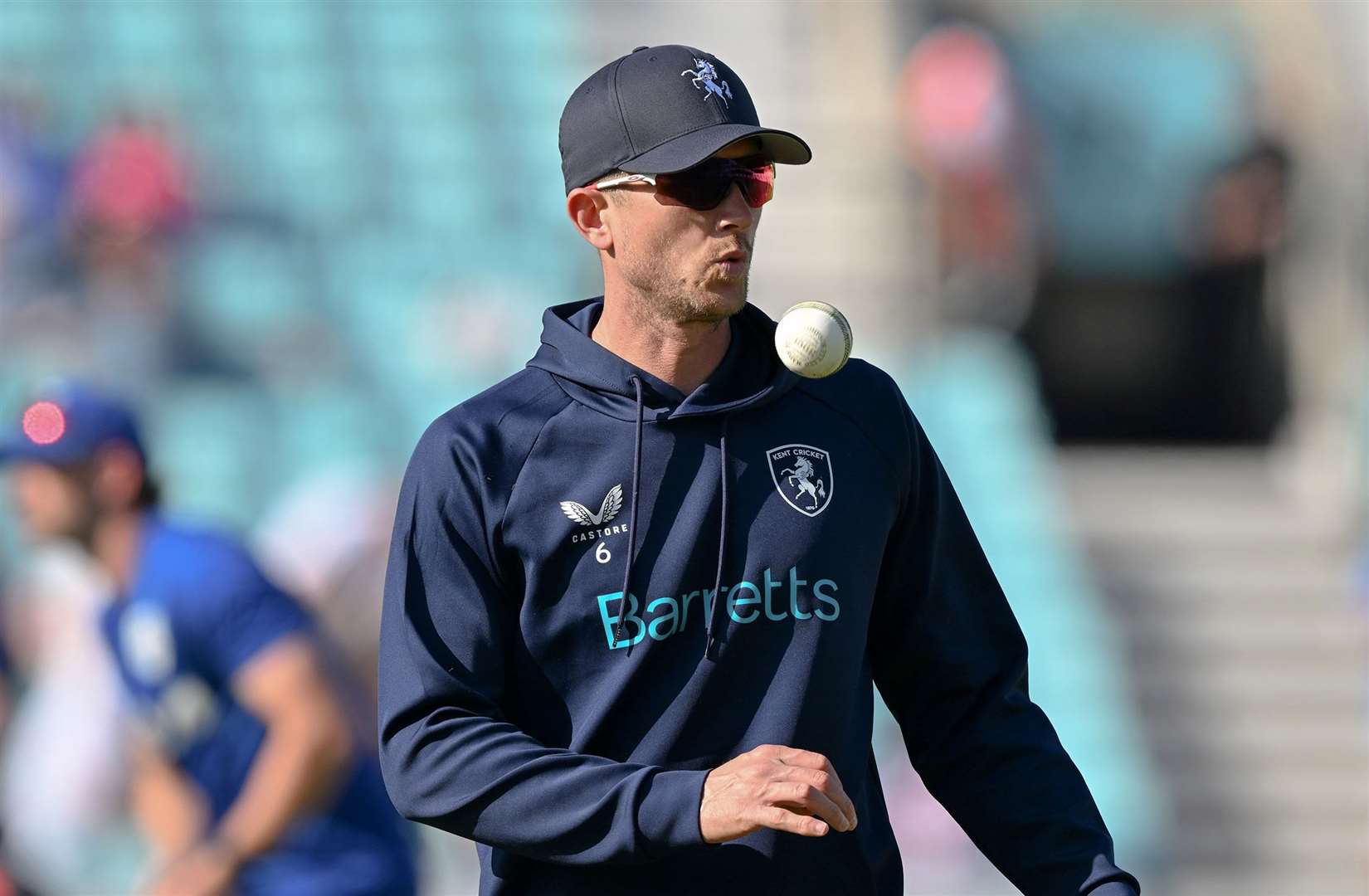 Joe Denly – took one of two Kent wickets against Surrey to fall on day four as they suffered a record-breaking County Championship Division 1 defeat at Canterbury. Picture: Keith Gillard