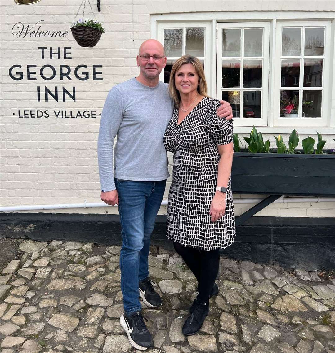 The landlords of the George Inn in Leeds, Jason and Debbie Tharp
