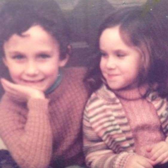 Anthony Mancini with his sister Claire