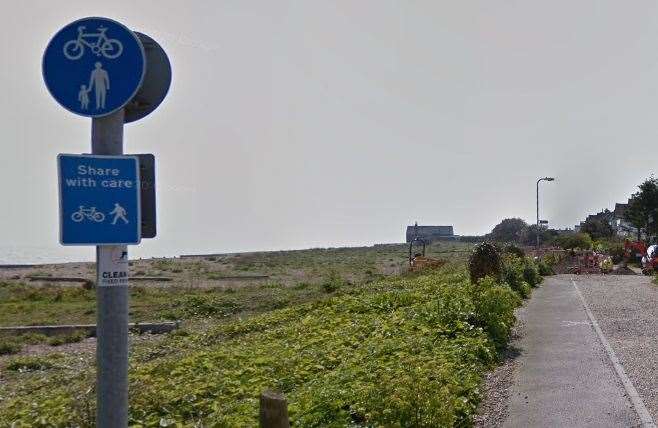 A sign allowing both cyclists and pedestrians on the path. Picture: Google Maps