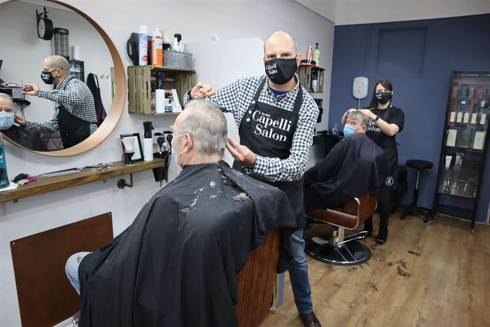 Colin Bastable at Capelli Hair Salon in Sheerness