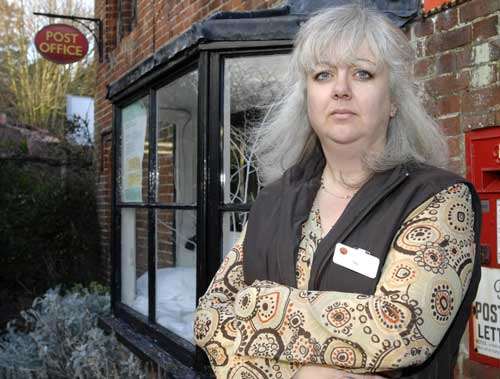 Postmistress Joy Parkinson has urged villagers to use the service as much as possible. Picture: CHRIS DAVEY