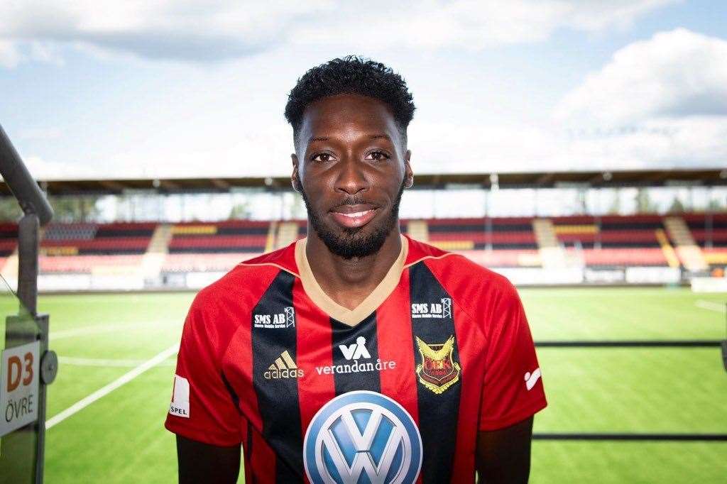 Blair Turgott signed a three year deal at Swedish side Ostersunds last summer Picture: @ofk_1996 (36219990)