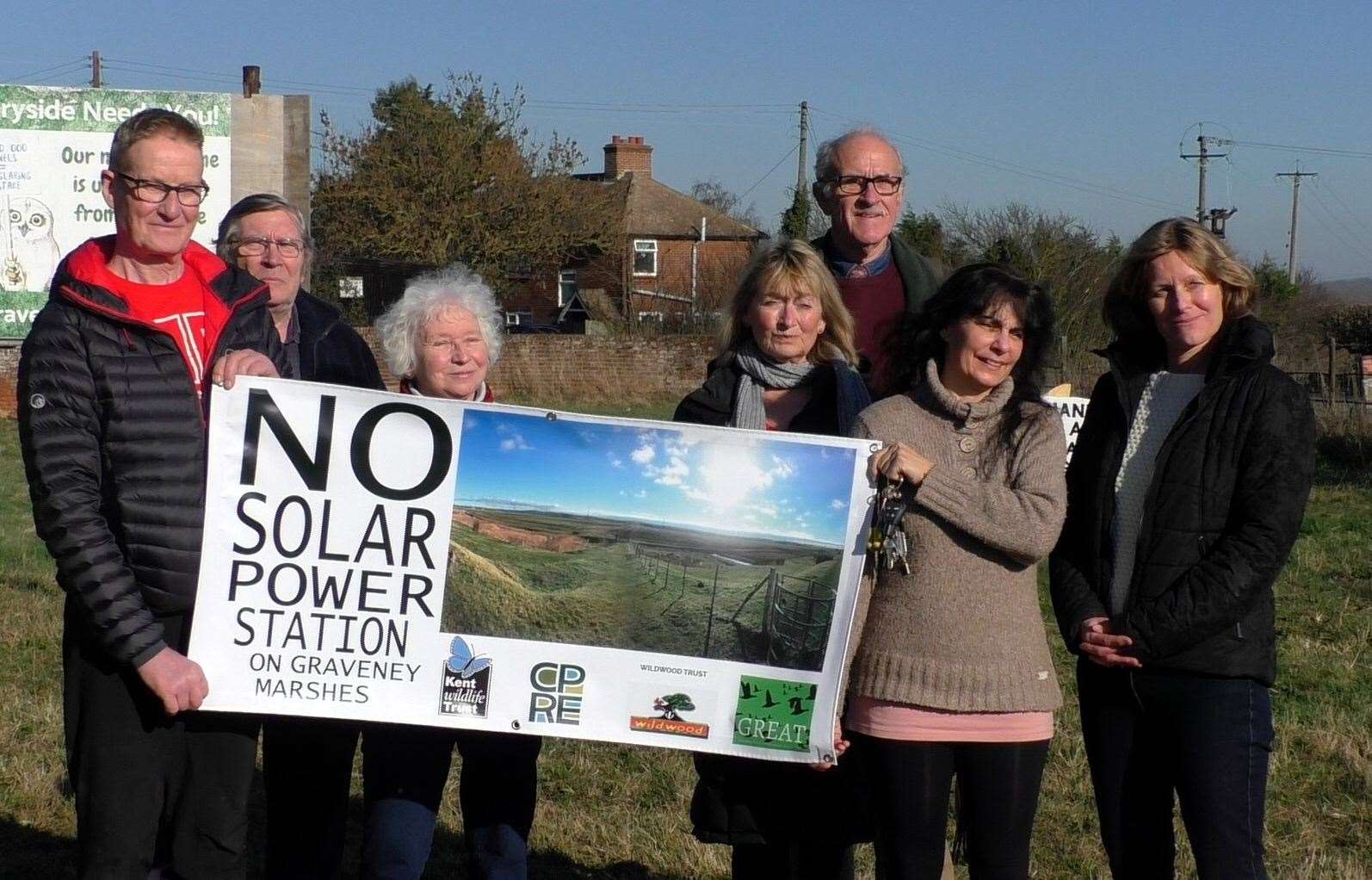 Opponents for the Cleve Hill solar farm – set to be the UK’s biggest