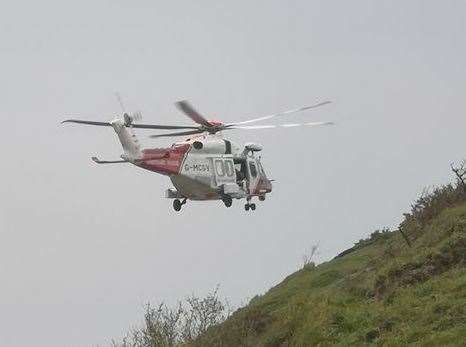 The Coastguard was called to Cheriton Hill, near Folkestone, after an accident. Picture: Charlie Thorogood