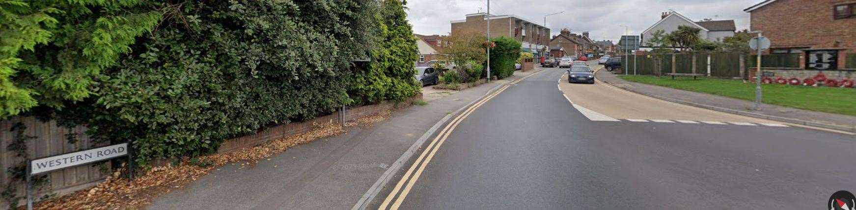 The incident happened along Western Road in Sevenoaks. Photo credit: Google Maps