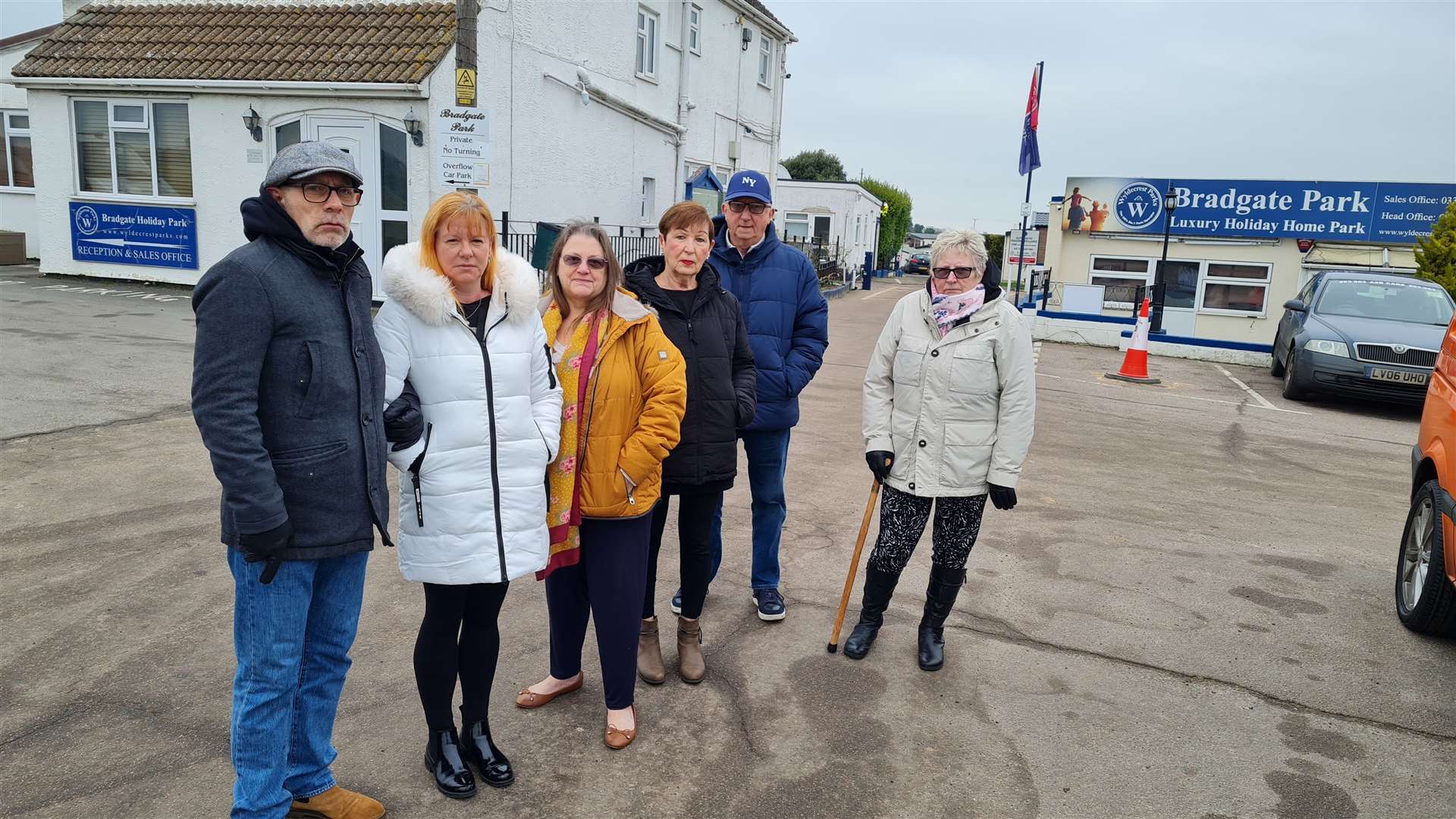 Residents of the Bradgate Holiday Park in Margate have been left fearing for their futures at the site