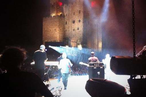 UB40 battled on at the castle concerts before the show was suspended. Picture: @castleconcerts