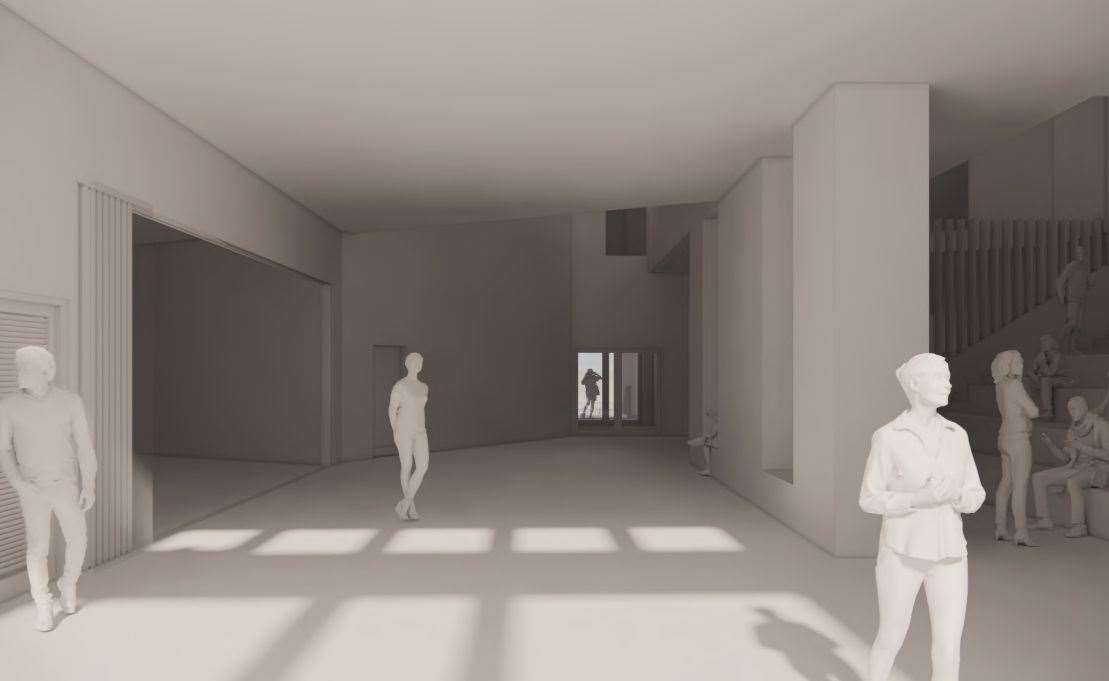 A computer-generated image of what the Dover Beacon building could look like from the inside. Picture: Lee Evans Partnership