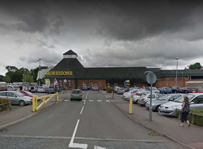 Entrance to Morrisons, Maidstone.