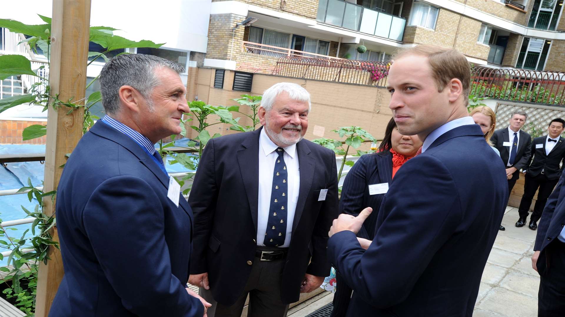 Tony Marshall is pictured meeting The Duke of Cambridge at the special BSAC reception.
