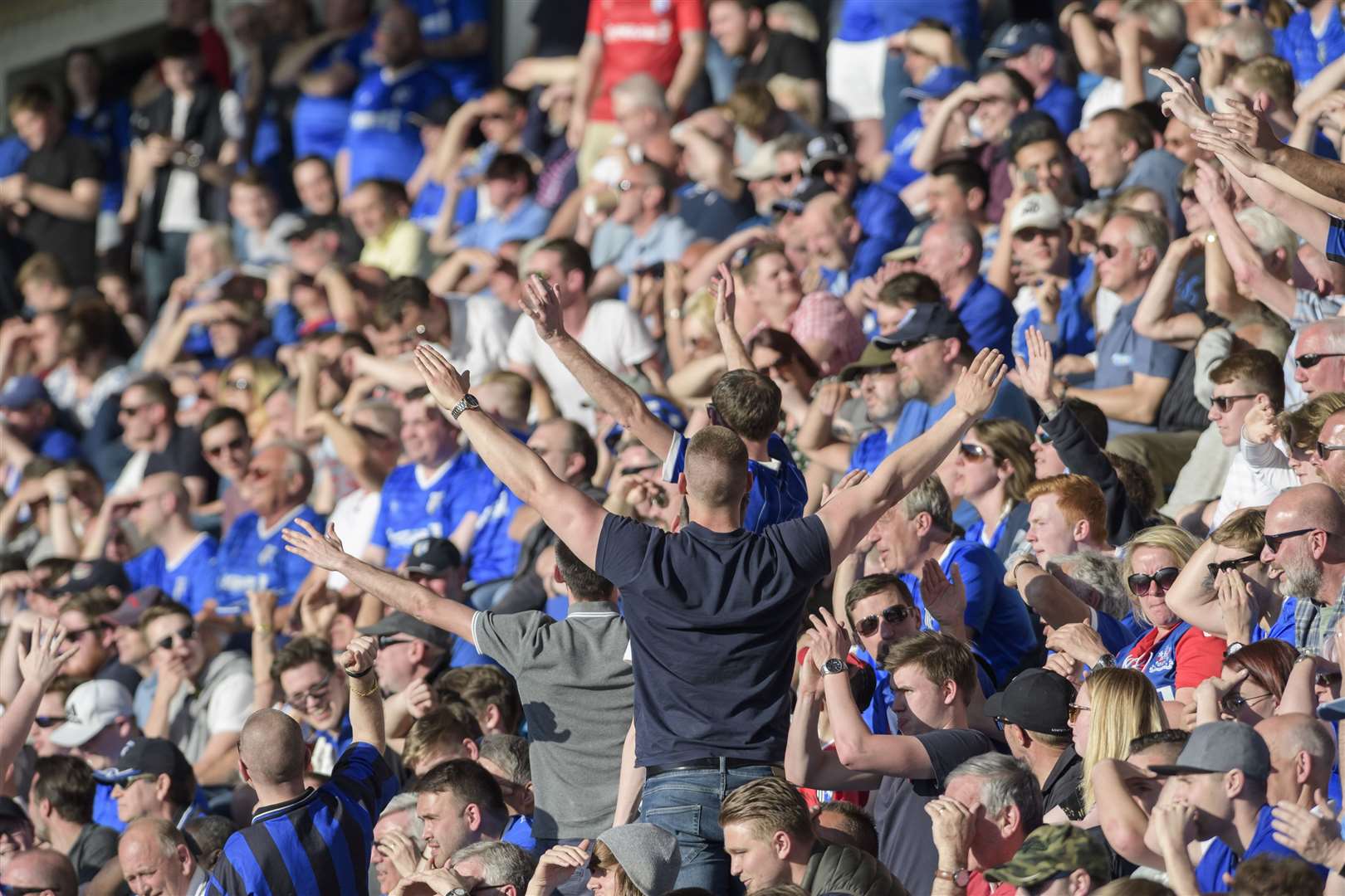 Steve Bruce says Steve Evans' Gills can get the Priestfield fans on their feet Picture: Ady Kerry