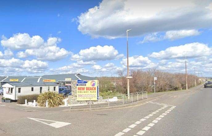 The golf cart was stolen from New Beach Holiday Park in Dymchurch. Picture: Google